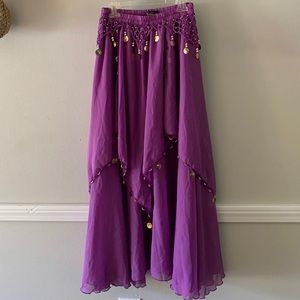 Purple Gypsy Costume Skirt
